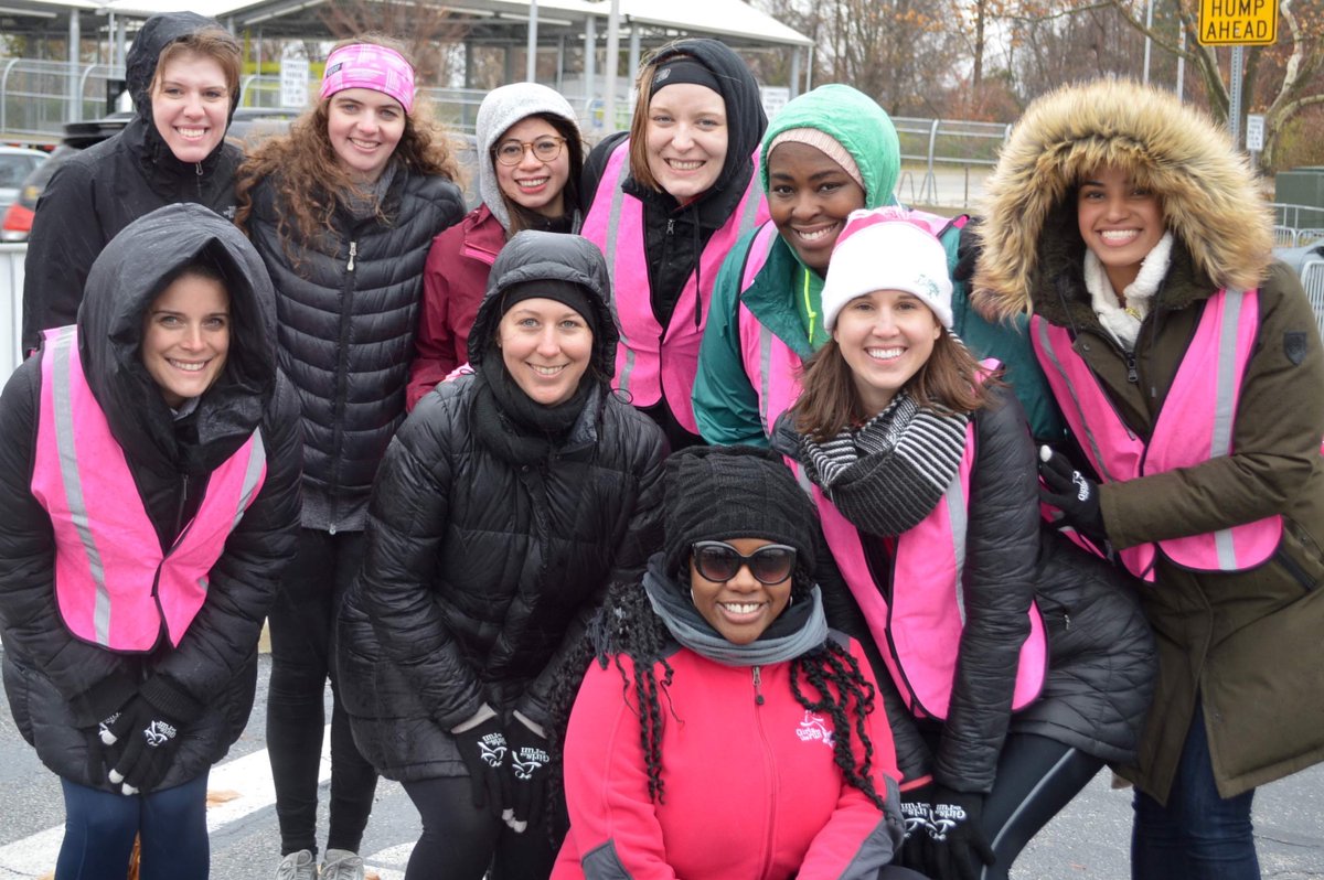 CrimsonbridgeDC's tweet photo. Continuing our celebration of #NationalVolunteerWeek with a memory from @caitlinfurey: "twice a year, I join my fellow @GOTRMoCo Young Professionals Board members to volunteer at the #GOTRMoCo5K. I love seeing the girls' smiles as they cross the finish line!" #NVW2022 https://t.co/0PGjDrA95y