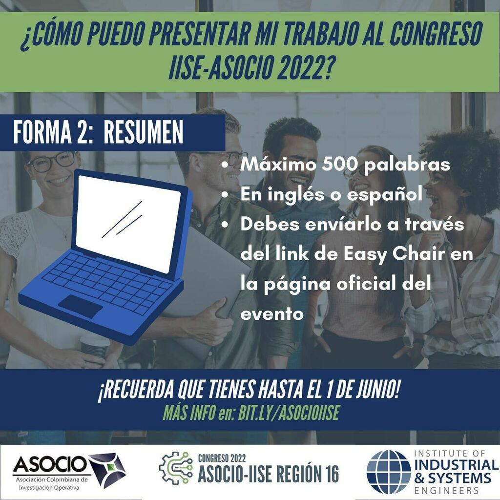 IISEUniandes's tweet photo. 🚨Si estás interesad@ en participar en nuestro congreso IISE-ASOCIO, esta información es de tu interés!🚨
Recuerda que el envío del artículo de contribución implica el compromiso de al menos uno de los autores a pagar los derechos de inscripción del ev… https://t.co/ZauBgQdZp1 https://t.co/0plPex21Yq