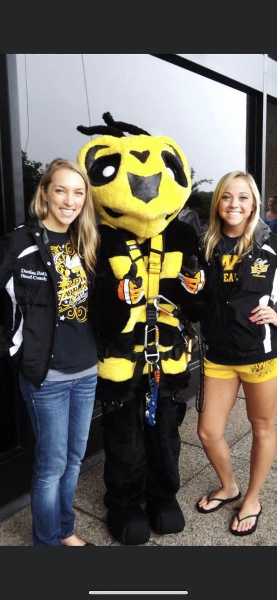 BWUCheerleading's tweet photo. And don’t forget our very own Stinger rappelled off a building a few years ago raising money for the @BeTheMatch foundation! https://t.co/l1GXrBL2hH
