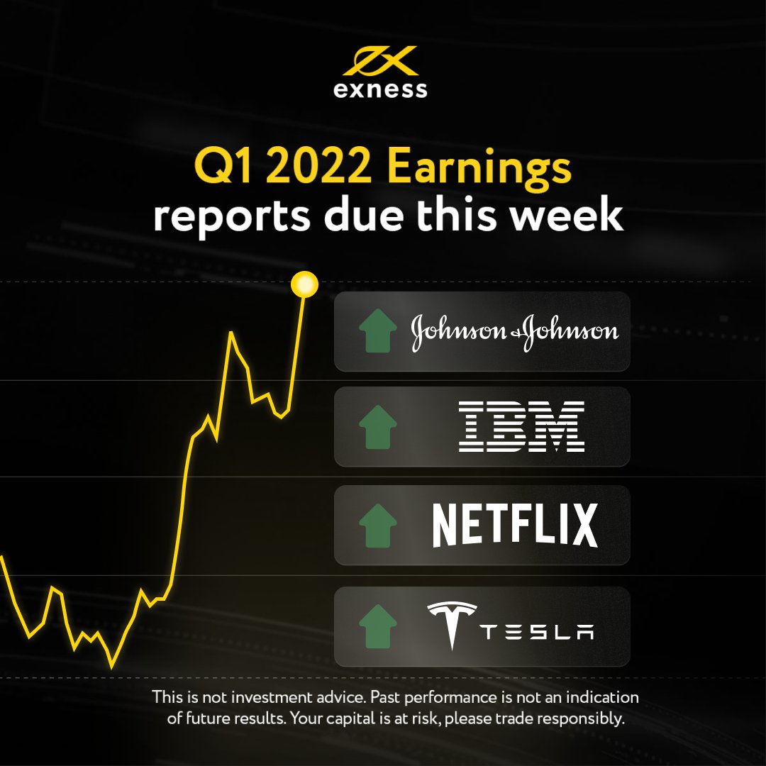 Exness on Twitter "📈Q1 2022 Earnings Reports Due This Week 🗓️19/04/