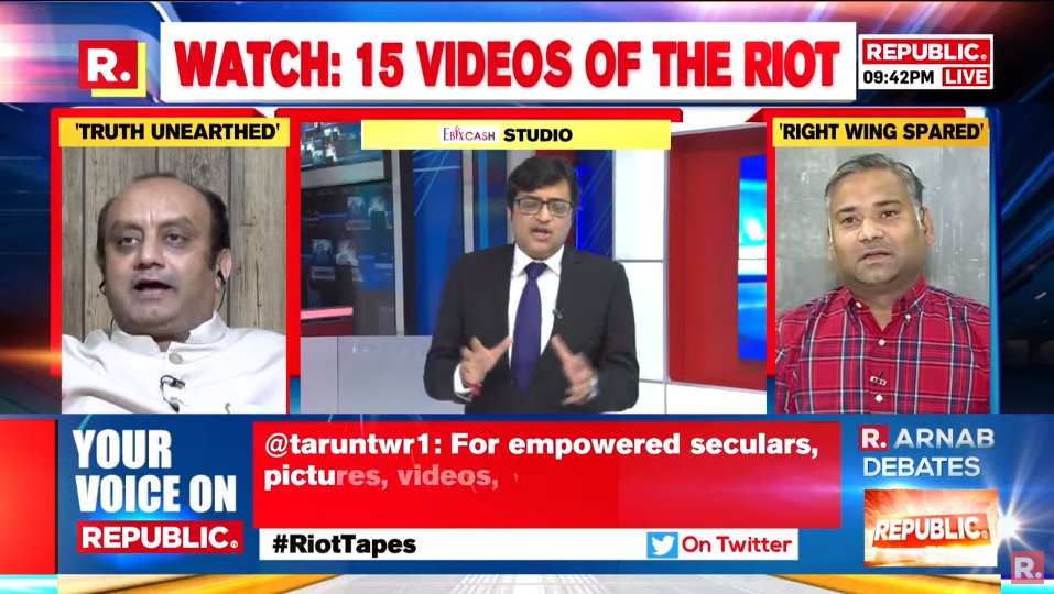 republic's tweet photo. #RiotTapes | Secularism means tolerance towards all religions: Ehtesham Hashmi, Advocate, SC https://t.co/OSCryNjz5N https://t.co/RzSHVJv1mw