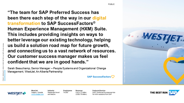 Read how WestJet, the second largest Canadian airline, turned to the experts from #SAPPreferredSuccess to receive ongoing advice, support, and guidance throughout its implementation of #SAPSuccessFactors #HXM Suite. Learn more. bit.ly/3EwhzAz