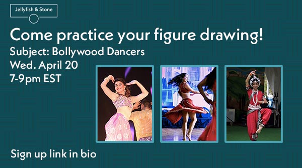 jellyandstone's tweet photo. Figure drawing tomorrow!
7-9pm EST
Via Zoom

In April, join me on Wednesdays at no charge. In May, there will be a small fee for attendance.

Sign up here - https://t.co/NTH9L1w7QJ

#figuredrawing https://t.co/oPH5PTsNDj