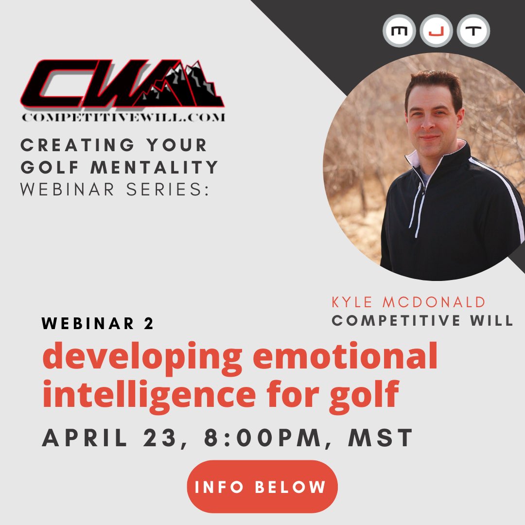 A game of golf can be won or lost with what’s happening between your ears!  Strengthen your mental game. Join us alongside <a href="/CompetitiveWill/">Kyle McDonald</a> for the second webinar on Creating Your Golf Mentality for 2022. happening this weekend!