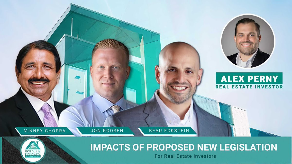 In this episode, Vinney, Beau, Jon, and Alex discussed the potential impacts of proposed new legislation for real estate investors. youtu.be/o10pQr5AoEo