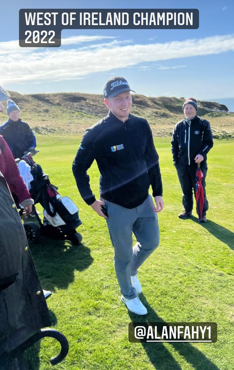 BrayGC's tweet photo. Huge congratulations to Alan Fahy on his magnificent victory in the West of Ireland! All in Bray Golf Club are so proud of you Alan!! 👏👏🏆🥂⛳️🏌️‍♂️ https://t.co/V5oGoXLvkP