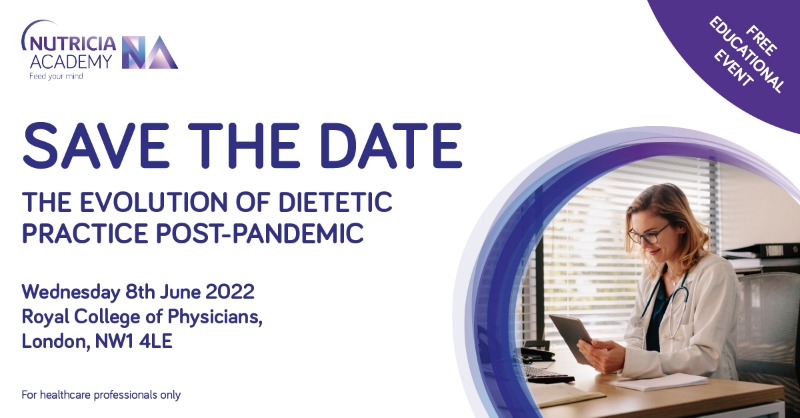 NutriciaHCPUK's tweet photo. Join field leading experts for this free educational event which will cover topics in adult clinical practice in both oral and enteral nutrition.