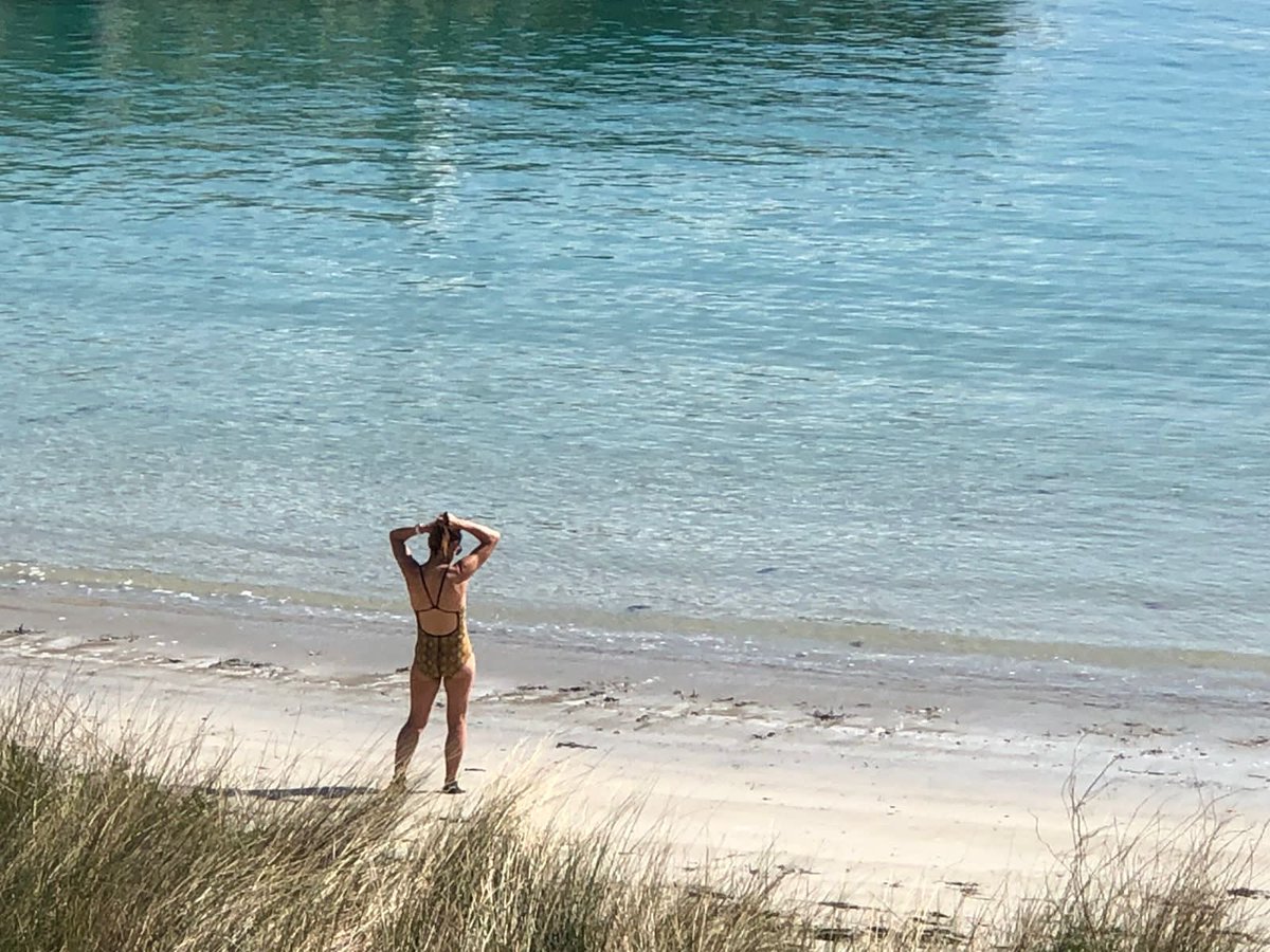 Back in <a href="/visitalderney/">Visit Alderney</a> - straight to Braye Beach for a swim - it was beautiful 🌞🥰