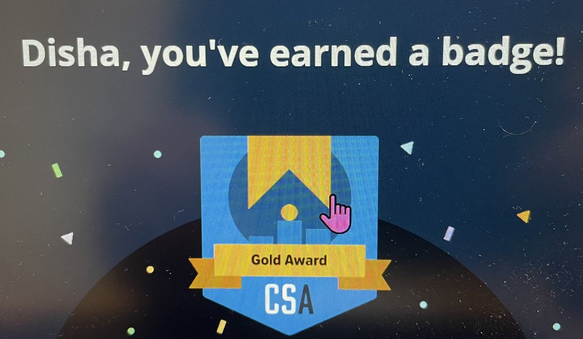 Congrats to Disha Pure who earned the Gold Award in <a href="/CyberStartUSA/">CyberStart America</a> ! What an amazing achievement! Awesome job Disha! #MontourProud <a href="/hilltopspartan/">Montour High School</a> <a href="/MrsKCrawshaw/">Kylee Crawshaw</a>