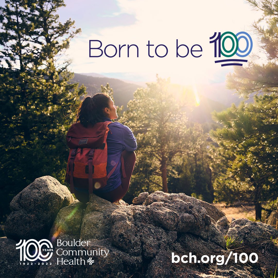 downtownboulder's tweet photo. Happy 100th Birthday to @BoulderCHealth! #BornToBe100 https://t.co/So96aMo68B