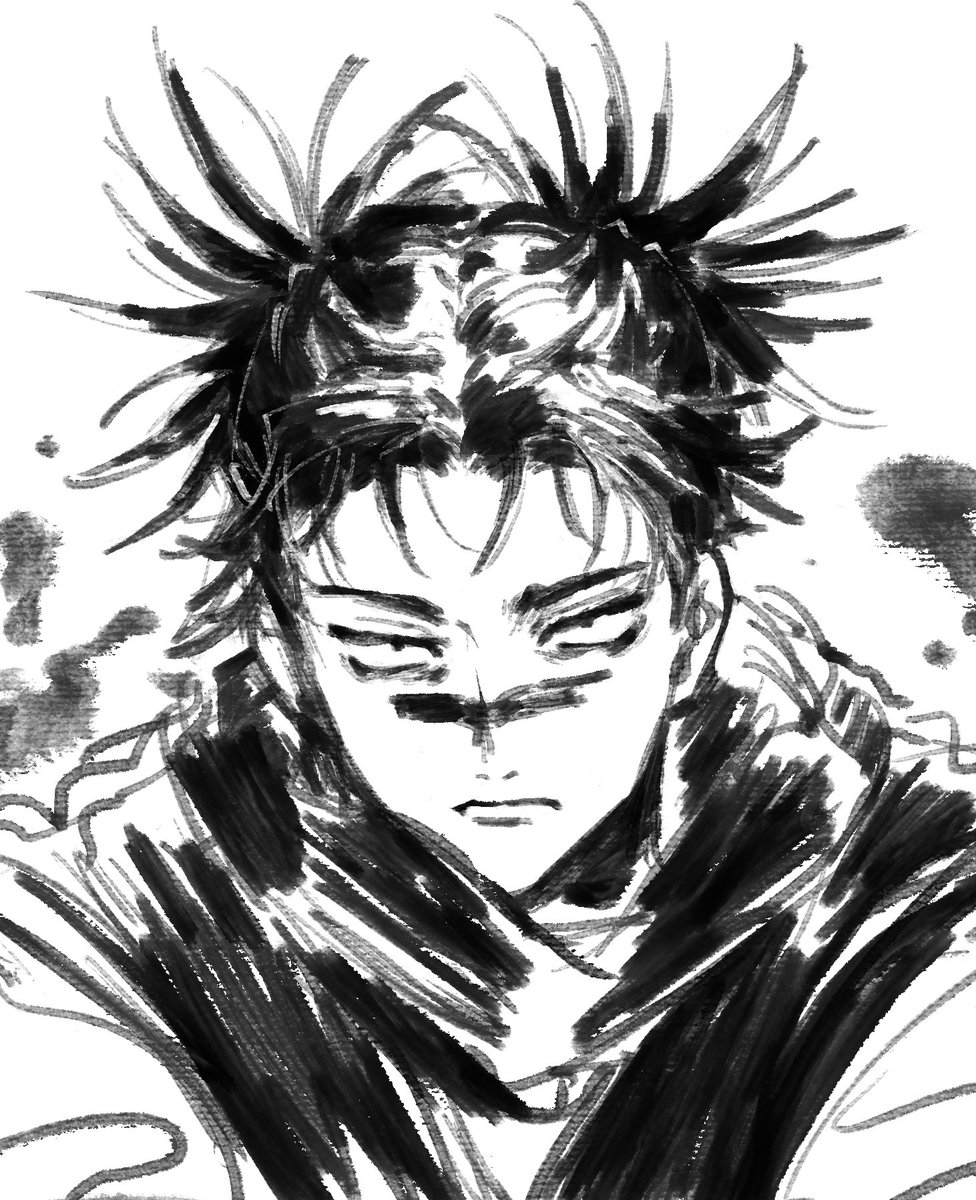 脹相
 # リプきたキャラの顔だけ描く 