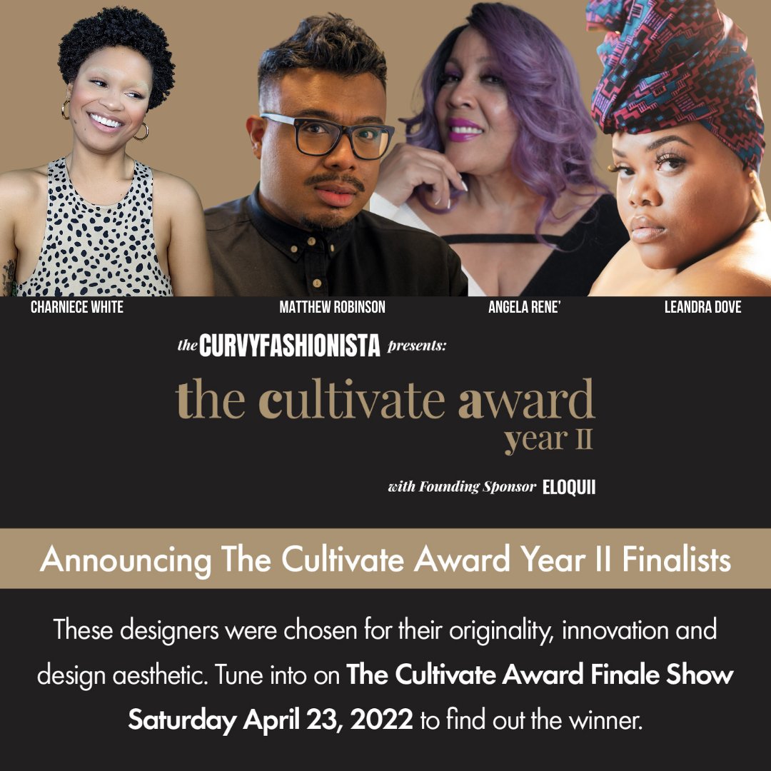 What are you doing this weekend? Well, if you are free Saturday, join us for our Cultivate Awards finale! Make sure to RSVP to find out which indie designer will take home a $10,000 award and the chance of a capsule collection with ELOQUII!  

RSVP here: facebook.com/events/1047537…
