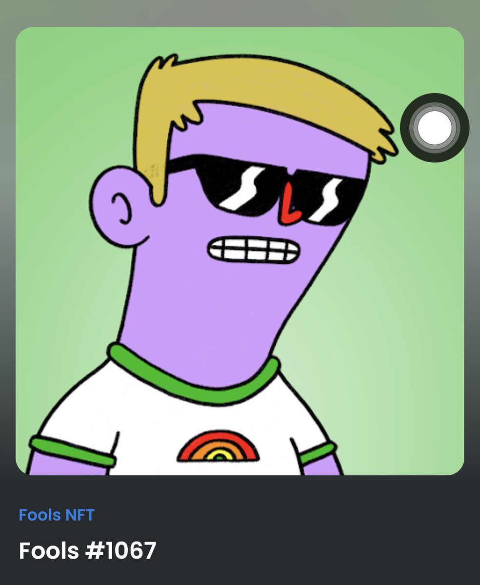 Degen_zero's tweet photo. Whatβs cooking @fools_nft @fools_nfts ππππ
Major announcement coming π£
Only 199 listed 670+/1100 unique ownership lfgπ₯π
#fools #foolsnft #foolish #nft #NFTsales https://t.co/hVKIFmYdxL