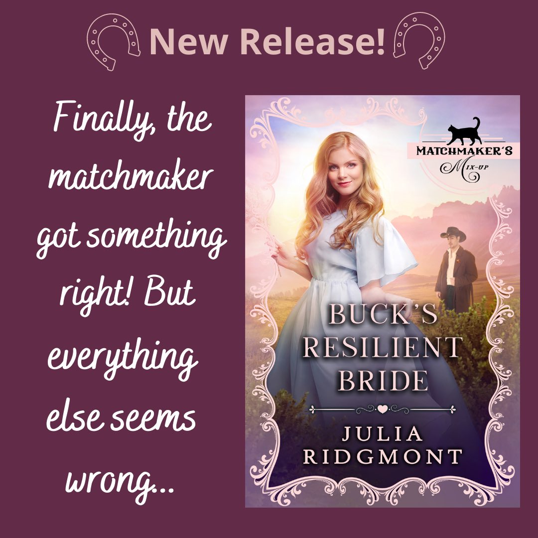 JuliaRidgmont's tweet photo. ⭐️ NEW RELEASE! ⭐️ 
Can Violet overcome her first husband’s betrayal and love the man she was truly meant to be with? Read Buck’s Resilient Bride in #KU today! https://t.co/GF0Gsa7BhE https://t.co/w0HzHH4Zu2