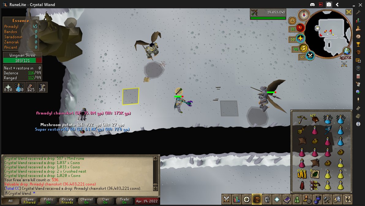 RsSprayCan's tweet photo. Very good trip at Kree, still trying to get a Armadyl helm to complete gwd https://t.co/Jz7il4PK2h