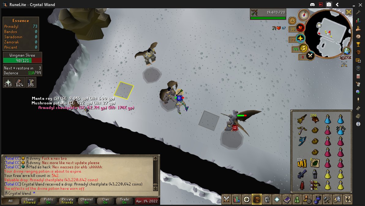 RsSprayCan's tweet photo. Very good trip at Kree, still trying to get a Armadyl helm to complete gwd https://t.co/Jz7il4PK2h