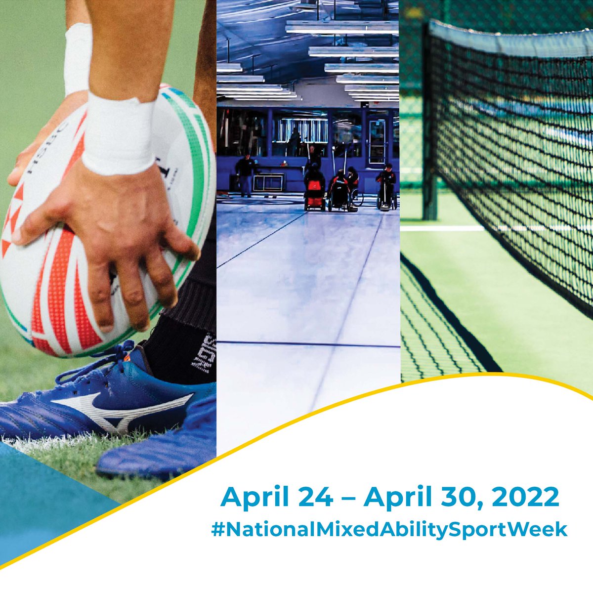 CSC_ON's tweet image. Event Alert ! April 24-30 is #NationalMixedAbilitySportWeek ! Sports included are; Boxing, Pickleball, Floor Curling, Archery and Artistic Swimming !  All levels, ages and abilities offered!  @MASportCanada @AbilitiesCentre @Variety_Ontario #CSCOEventList @TOa11ySports