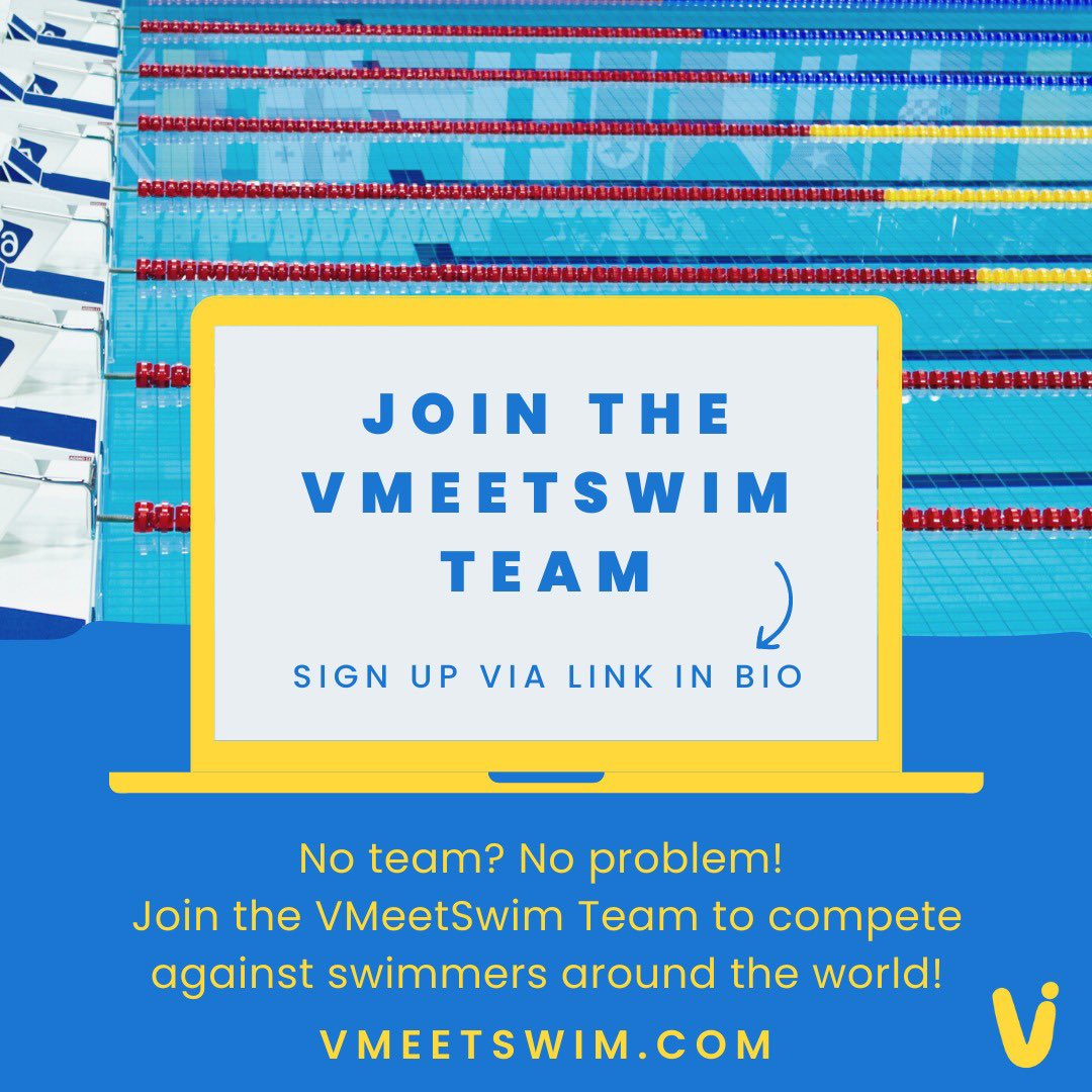 Your team isn’t hasn’t registered on VMeetSwim? No problem! 

You can now sign up &amp; join the VMeetSwim Community Team! This team gives swimmers who either don’t have a team or are in a team that hasn’t signed up an opportunity to compete! 

Sign up here:
vmeetswim.com/teams/146/join…