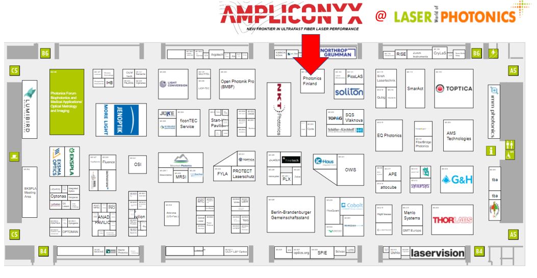 Don't miss AMPLICONYX at Laser World of Photonics 26–29 April. Booth B5.125. see the gain modules which provide over 1 MW of peak optical power and an average power of more than 100W with exceptionally high beam quality and spectral purity. #Laser #fiberoptics