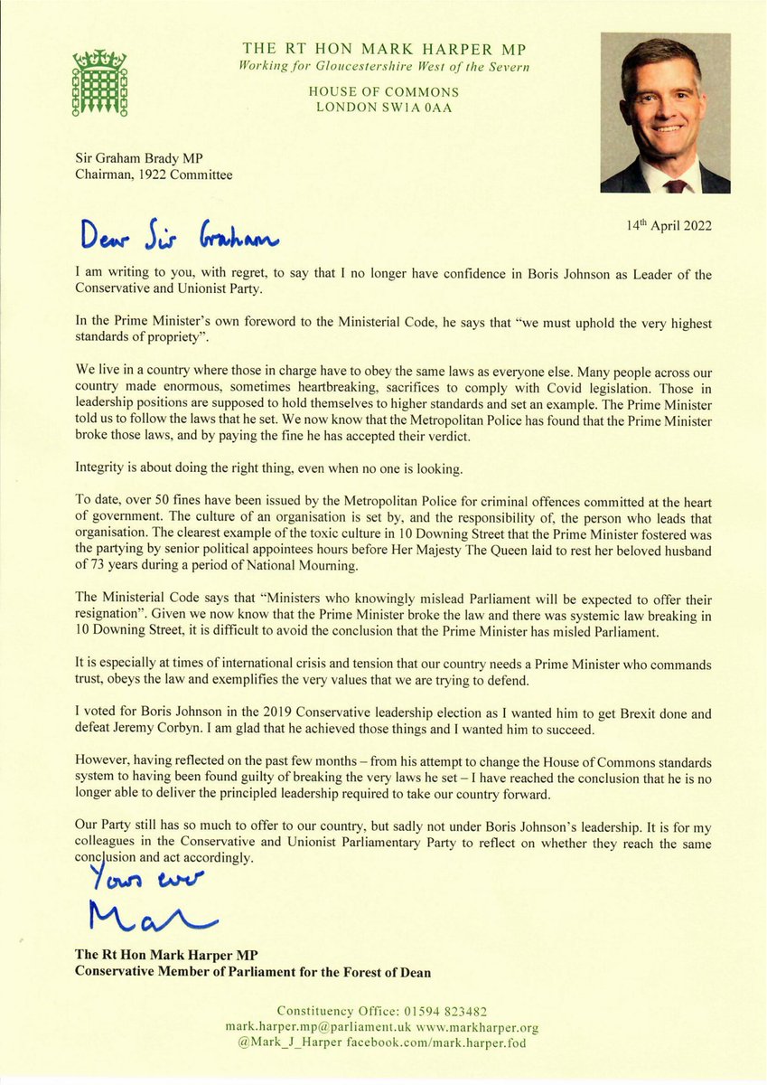 My letter to @SirGrahamBrady.