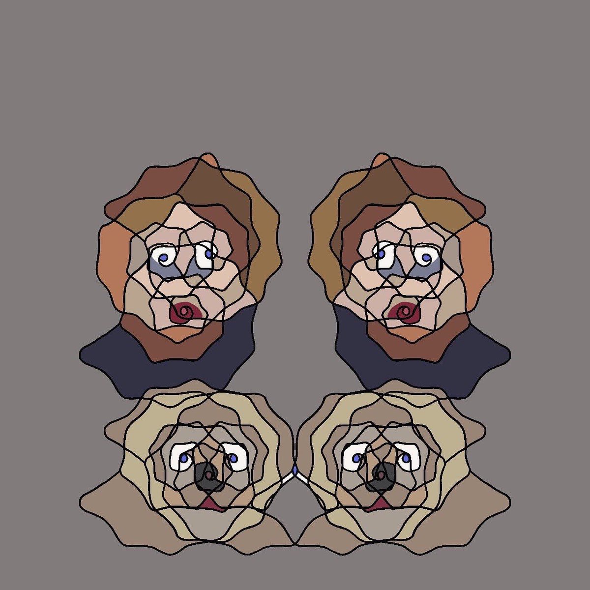 William07814399's tweet photo. Worked with someone on an algorithm that takes shapes and spins them into larger structures on a vertical axis with emphasis on pareidolia. It’s been churning out some neat stuff. https://t.co/3fsX57l7V2