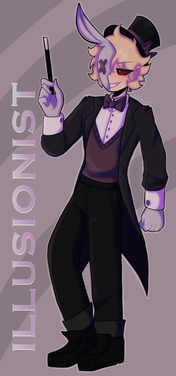 SurvivorBuny's tweet image. Heres my interpretation of the Illusionist, a role in #traitorsinsalem!
#townofsalem
