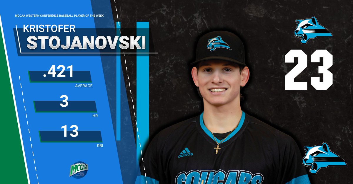 MichCCAA's tweet photo. Kalamazoo Valley's Stojanovski tabbed as MCCAA Western Conference Baseball Player of the Week honors
https://t.co/B3PI1jaq6g https://t.co/0eBWnJNrbA