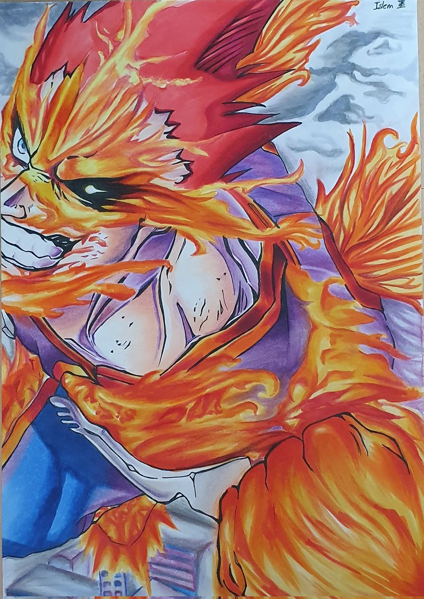 never_kid_'s tweet photo. #CollabMHAFR 

🏢 MHA - Endeavor 🔥

Dessin de l'éternel second héros 👊 https://t.co/oW7S7kCE9q