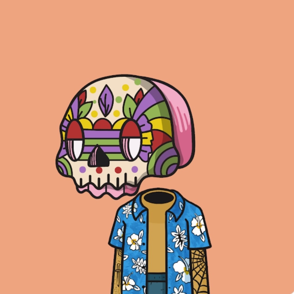 OSU_RJ's tweet photo. @TheDegenerApe @los_muertosNFT Ready for those party vibes #vivalosmuertos https://t.co/gP3LKuXVPi