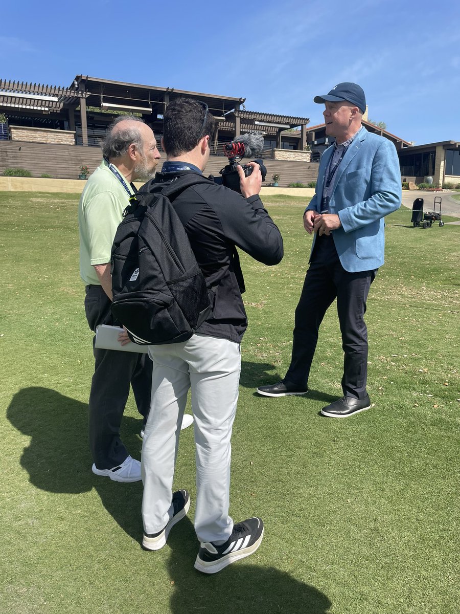 CEO David Pillsbury talking about how special this week is at @LasColinasCC. Looking forward to the @clubcorpclassic!