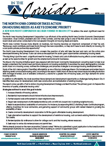 #ICYMI: in the North Iowa Corridor newsletter, we talk about housing - yes, again! It's a key economic priority, &amp; the North Iowa Housing Development Corp is one way we're working on creating opportunity for both new and existing residents.
Read more loom.ly/AKFOmjY
