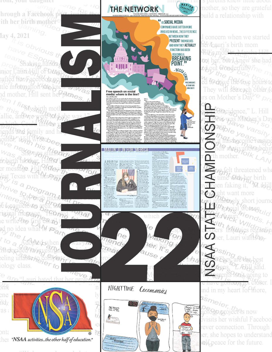 Good luck to all of the students competing in the NSAA State Journalism Championships April 25-26!