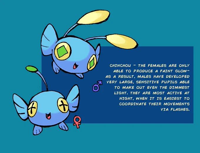 Chinchou/Lanturn redesign idea 