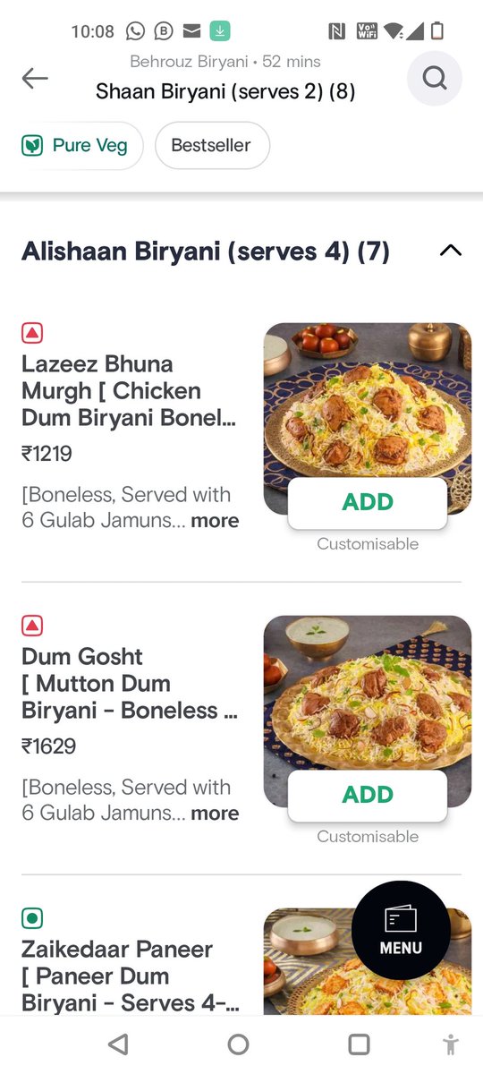 vivek7192's tweet photo. @SwiggyCares This is straight second day

Swiggy playing with sentiments

Still not removed 

From pure veg

@swiggy_in 
@SwiggyCares https://t.co/bq0WOueyJk