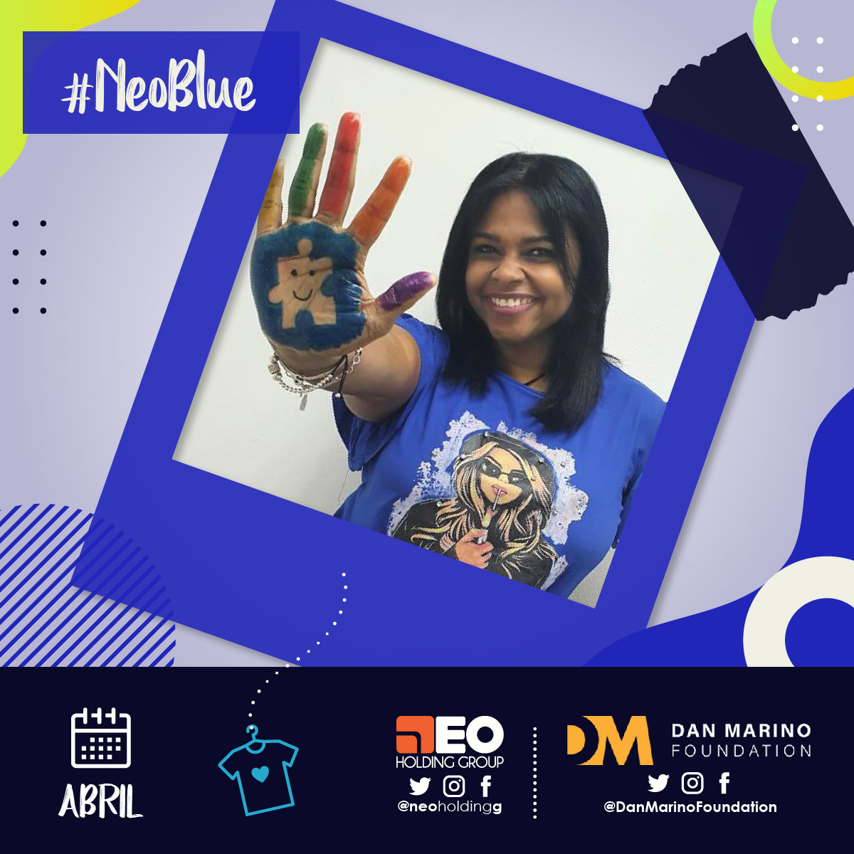 NeoHoldingG's tweet photo. #NeoBlue Inclusion, tolerance and respect 💙 April is autism awareness month, let support the whole community. 

@DanMarinoFdtn

#Chile #Panamá #autism #autismspeak #autismfamily #autismo #inclusion #autismoamor #autismday #mesdelautismo #autismawarenessday https://t.co/2Tafwvx4ui