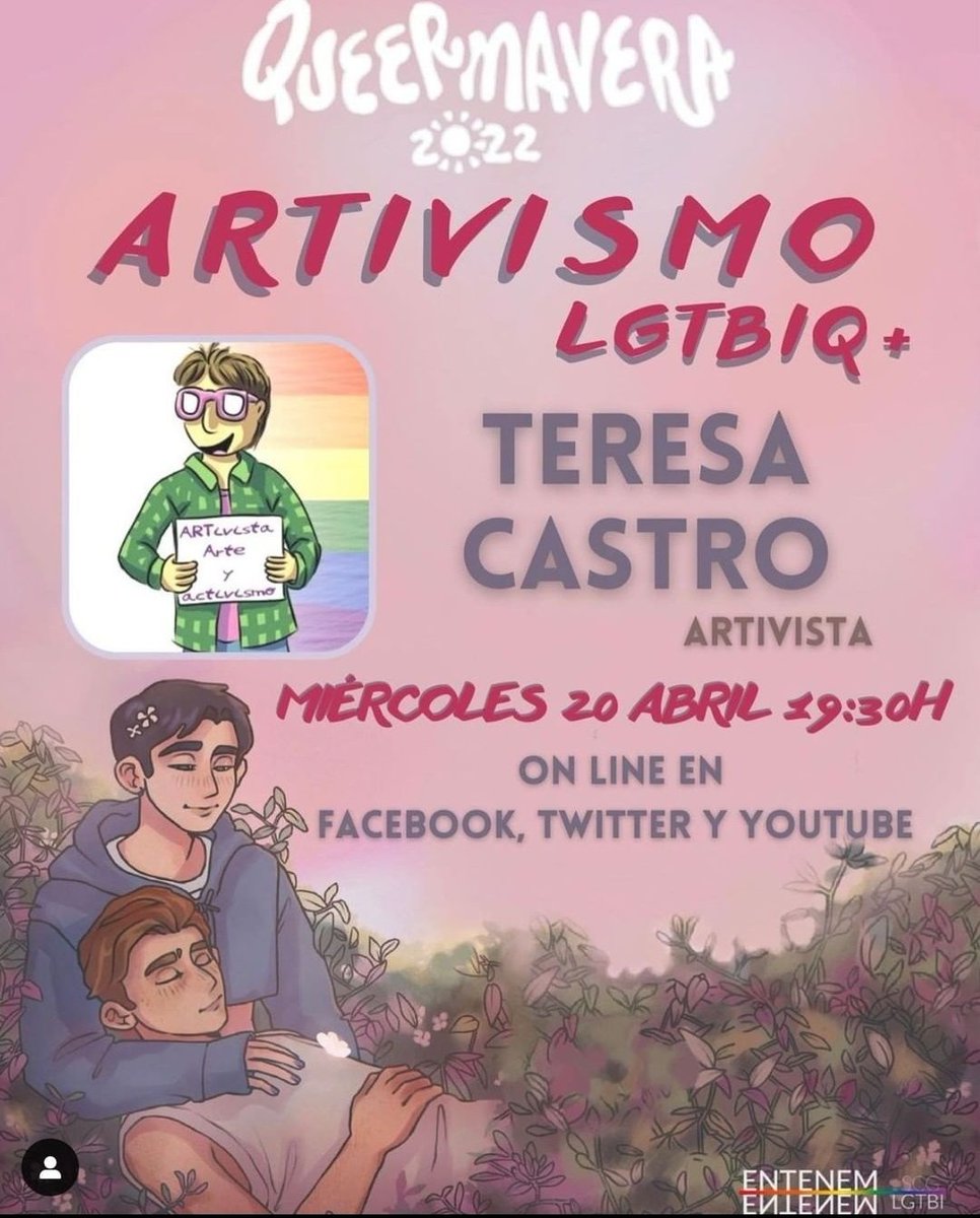 tcastrocomics's tweet photo. Este próximo miércoles a las 19:30 hablaré con los compañeres de @entenemscg_lgtbi  en su ciclo de charlas on-line  #queermavera sobre #ARTivismo.
#SantaColomaLGTBIQ #Queermavera #santjordi2022 #artivismo #comic #LGTBI #LGTBIQ #activismo #comicyactivismo #ilustración #gehitu https://t.co/vHtTnQVDeV