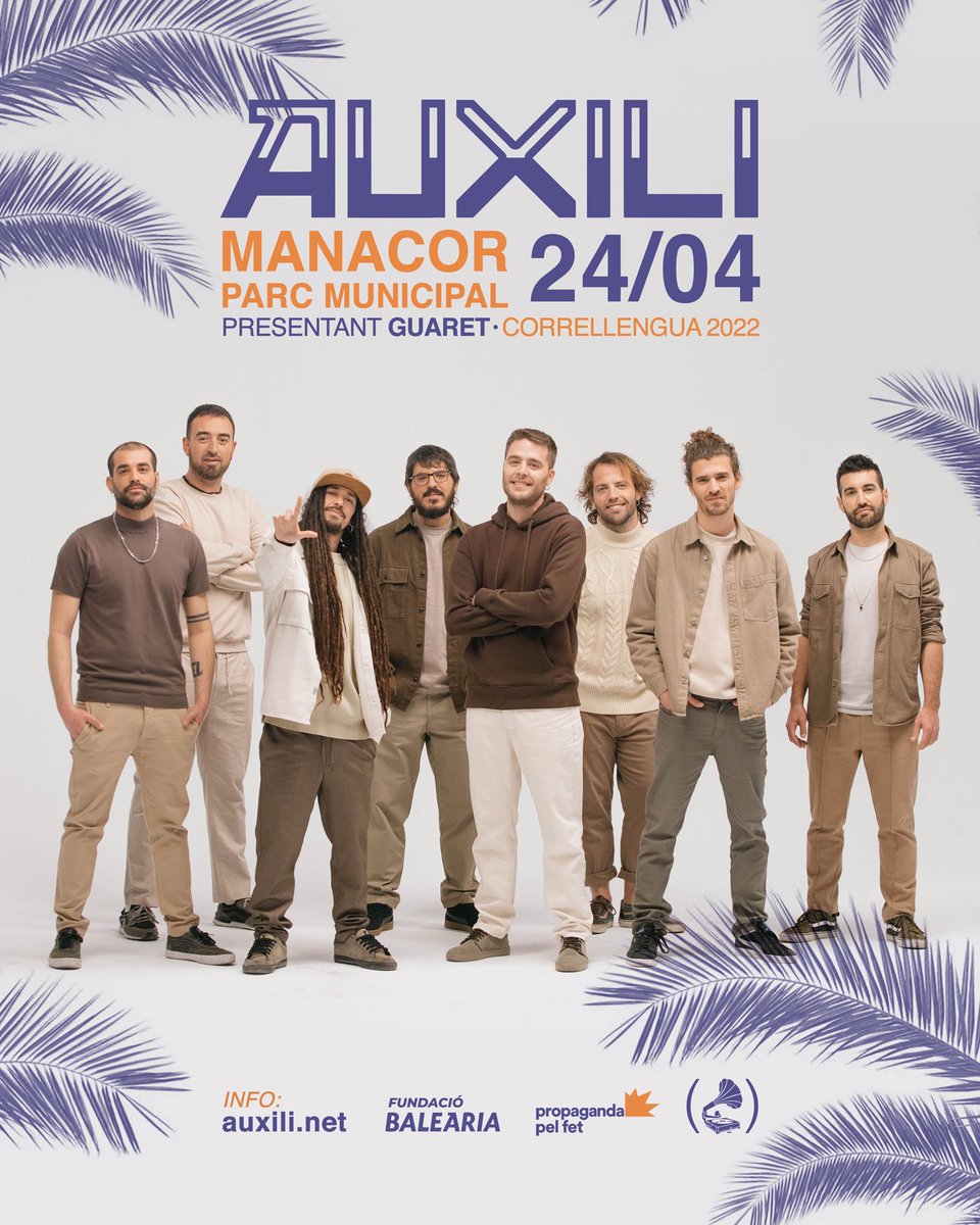 Auxili_Band's tweet photo. Manacor. Amb ses illes som més forts🧡
Últims dies per a reservar la teua entrada del #Correllengua2022👇🏽
https://t.co/N21igECkjp
Nosaltres se’n anem de la mà de @Balearia 🐌🛳
#GiraGuaret2022
#VenimDeNou
#Manacor
#Auxili https://t.co/nAmxY44uhp