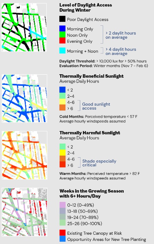 Working with the Environmental Performance team at KPF we did a series of daylight simulations across all five boroughs to introduce the performance targets for good public space as part of the <a href="/MASNYC/">MASNYC</a> A Framework for a City Built for Sunlight.

Read more: mas.org/news/a-framewo…