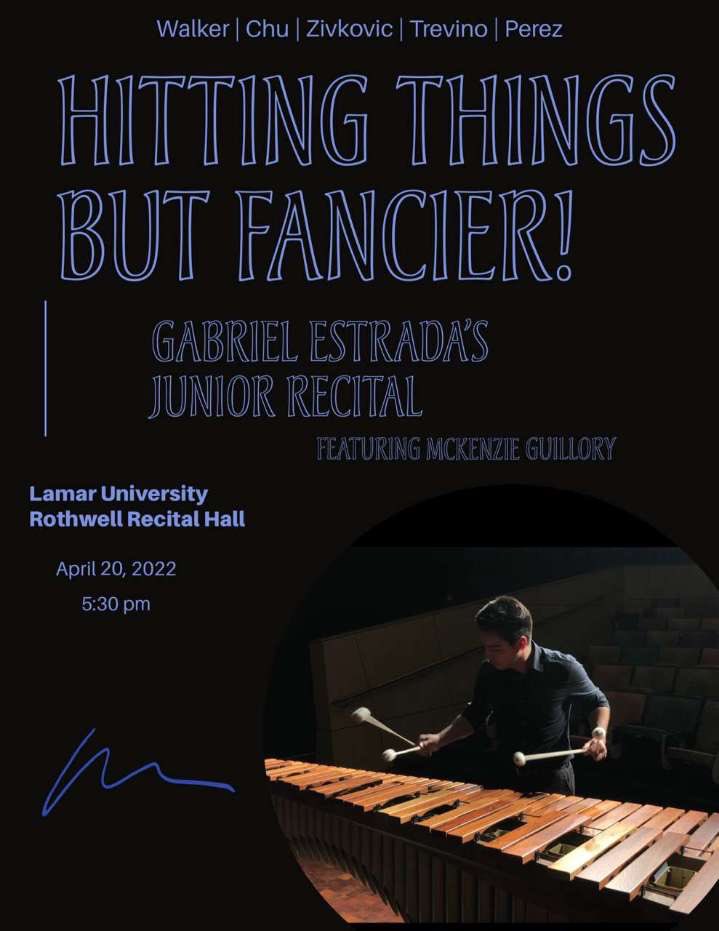 Join us tomorrow in support of our brother Gabe Estrada, in his Junior Recital at the Lamar University Rothwell Recital Hall!! 

We know you have been working very hard for this Gabe, good luck !! #φφκα