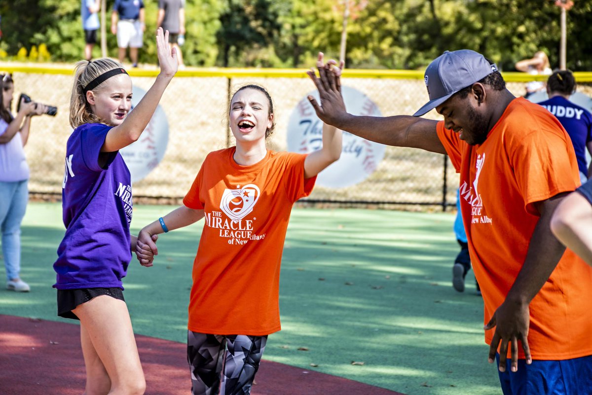 The <a href="/MiracleLeagueNA/">Miracle League of New Albany</a> inaugural season is set to get underway on May 7, and the players are looking for a buddy like you! Volunteer to push wheelchairs, help players to swing a bat and play catch in the outfield. Learn more &amp; register to volunteer: bit.ly/3rxGGh2
