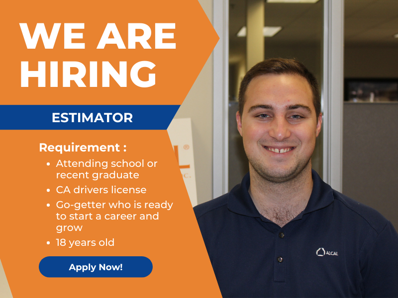 Alcal1971's tweet photo. Are you looking to build a career as an estimator? Apply today and kickstart your career with Alcal! https://t.co/07ir21gyy9