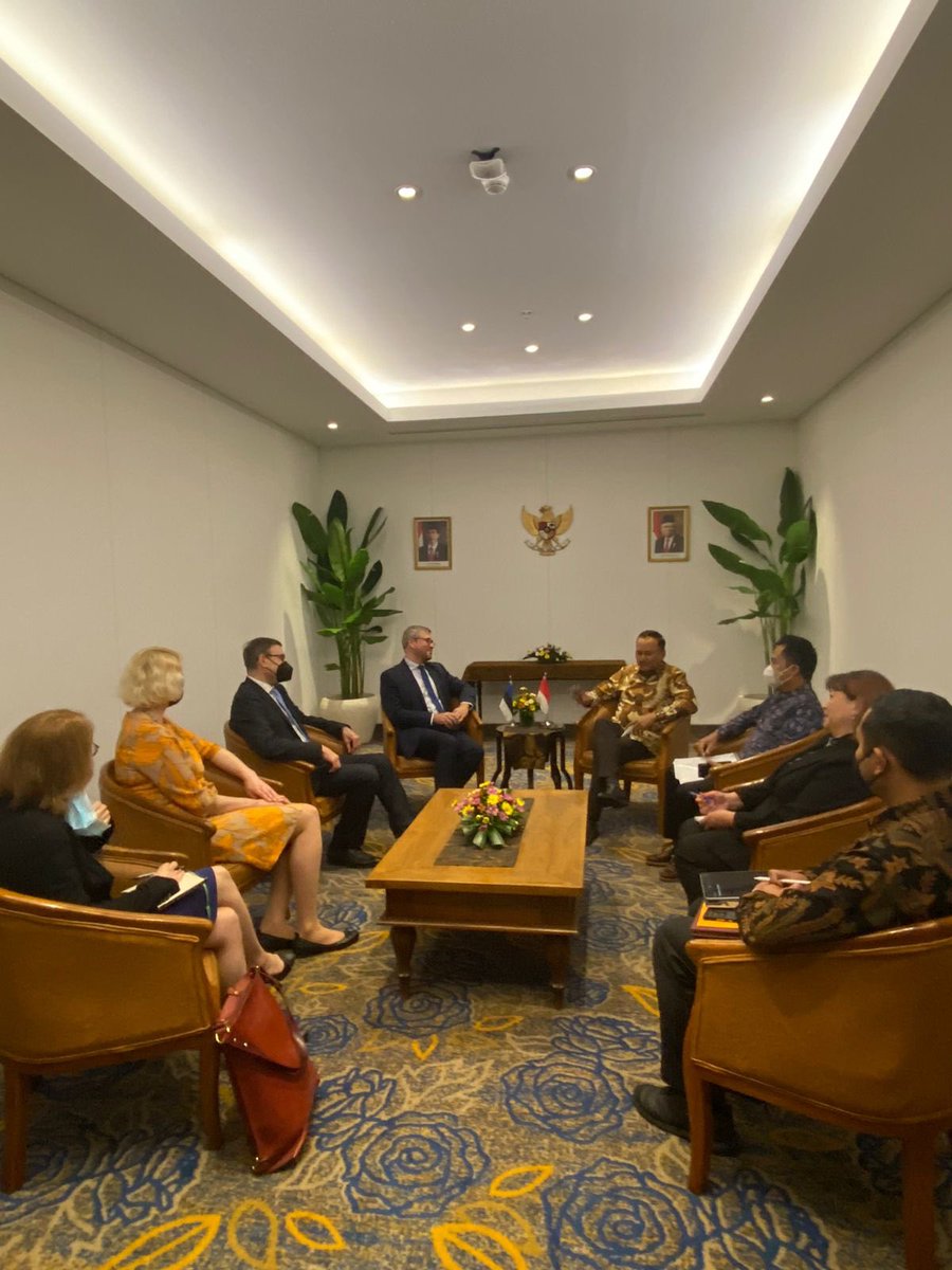 Ambassador-designate of Estonia to Indonesia, H.E. Mr. Priit Turk, paid a courtesy call on Act. Director General of American &amp; European Affairs MoFA Indonesia, H.E. Mr. I Gede Ngurah Swajaya, prior to the 7th Bilateral Consultation between Indonesia-Estonia.