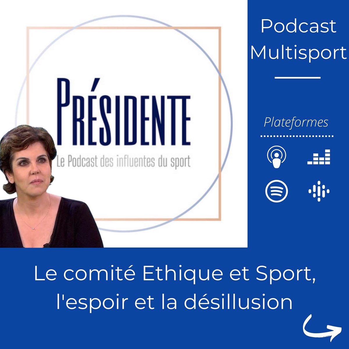 🎙 Reco podcast : Ethique et sport 

🏃🏼‍♀️ Présidente, c’est le podcast de <a href="/LoicFeltrin38/">Loic Feltrin</a> qui part à la rencontre des femmes qui façonnent le sport français. Lors de cet épisode, il reçoit Veronique Lebar, Présidente du comité Ethique et Sport 

#sport #podcast #sports #podcastsport