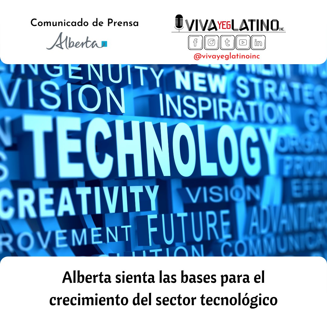 vivayeglatino's tweet photo. 🔵El gobierno de Alberta presentó su estrategia para fortalecer el sector de la tecnología y la innovación, crear puestos de trabajo y diversificar la economía.
🔗https://t.co/odSGtxVlAH
#vivayeglatino #govab #newsab #tecnologia https://t.co/XP6bpiC57N