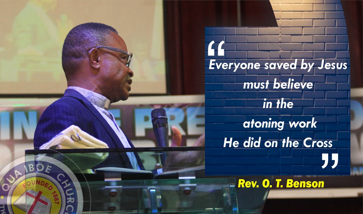 qicewetoffot's tweet image. "Everyone saved by Jesus must believe in the atoning work He did on the Cross."

#directquote
#revotbenson
#qicewetoffot