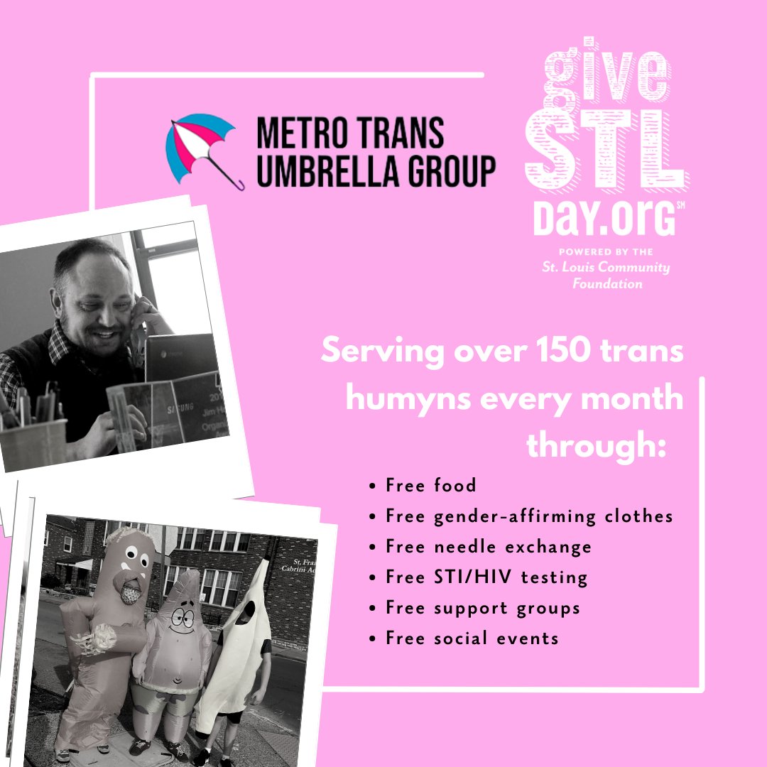 Have you heard of #GiveSTLDay? It's a day for St. Louisans to support the causes they love---including supporting #transSTL through a donation to us! 
Our goal is $4,000! Can you help us get there? givestlday.org/stlmetrotrans