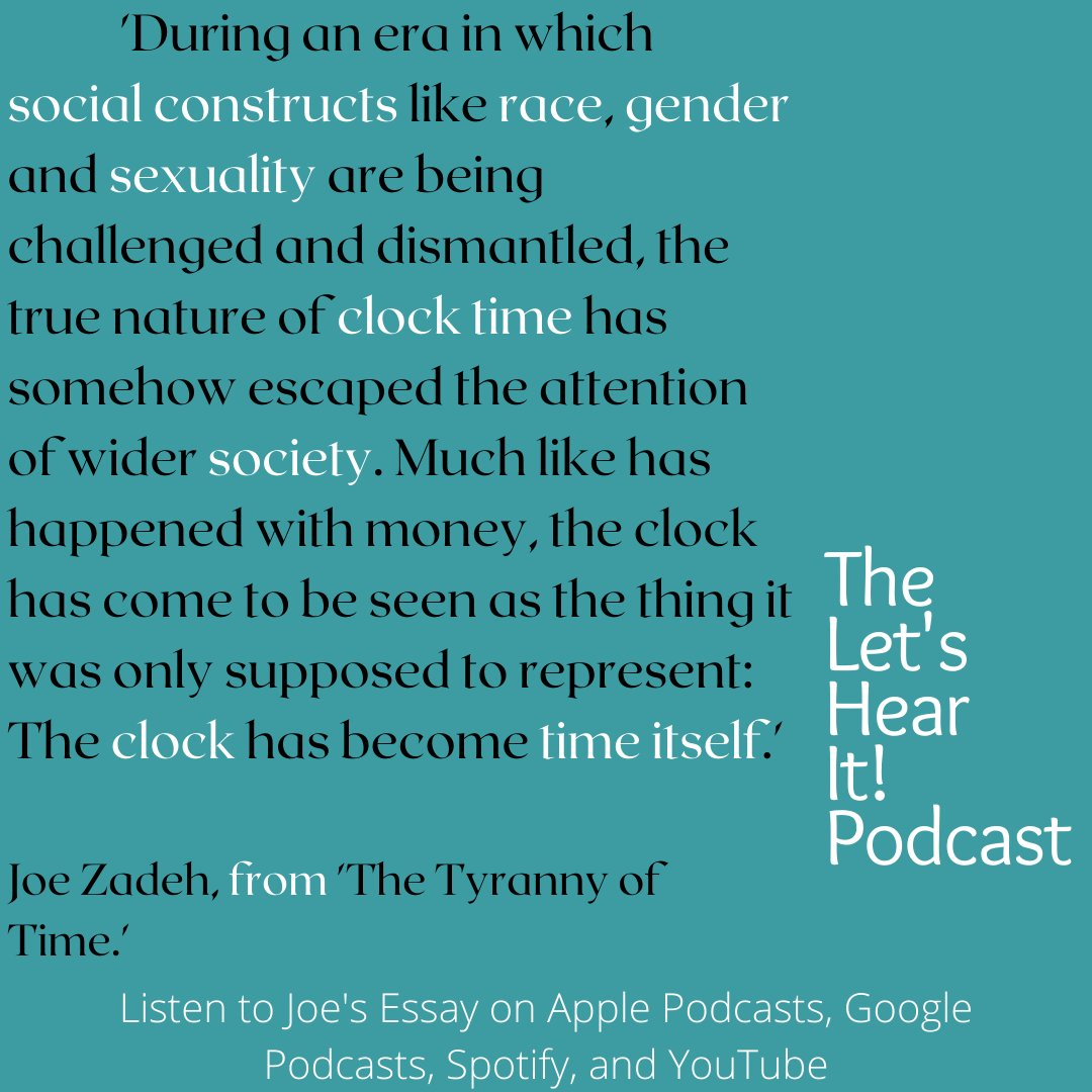 5. Which episode of the Let's Hear It! Podcast is your favorite, retweet if you love this one: 
Listen now if you haven't already : linktr.ee/letshearitaudio
@joe_zadeh  "The Tyranny of Time", Read by  <a href="/antrichards2014/">Ant Richards</a> <a href="/NoemaMag/">Noema Magazine</a> <a href="/ChrisOgleVO/">Chris Ogle Voice Over</a>  <a href="/letshearitaudio/">Let's Hear It!</a>