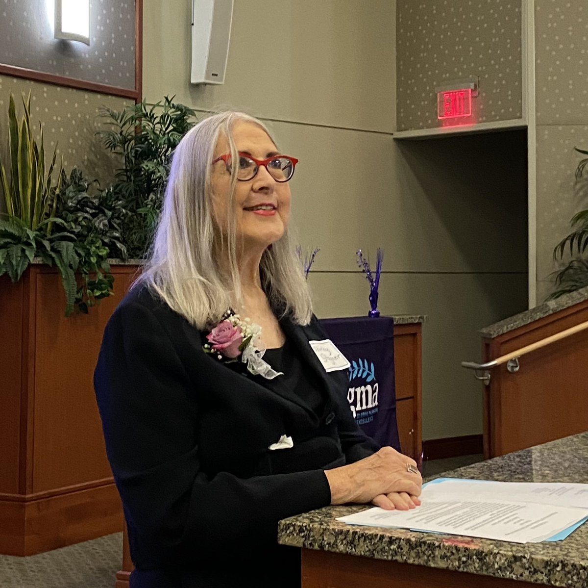 Enjoying listening to the history of <a href="/SigmaLarge/">SIGMA Beta Theta at Large</a> <a href="/SigmaNursing/">Sigma Nursing</a> with Shirley Stagner, MSN— 1st Chapter President at 50th Anniversary Celebration.