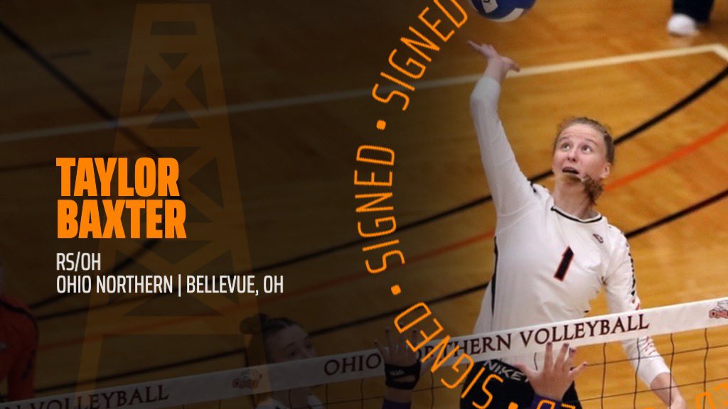 Everyone help us welcome transfer, Taylor Baxter, to Oiler Nation! Taylor will be joining us for her next three seasons after playing her first year at Ohio Northern University, where she reached the All-American status as a freshman! 🏐💪