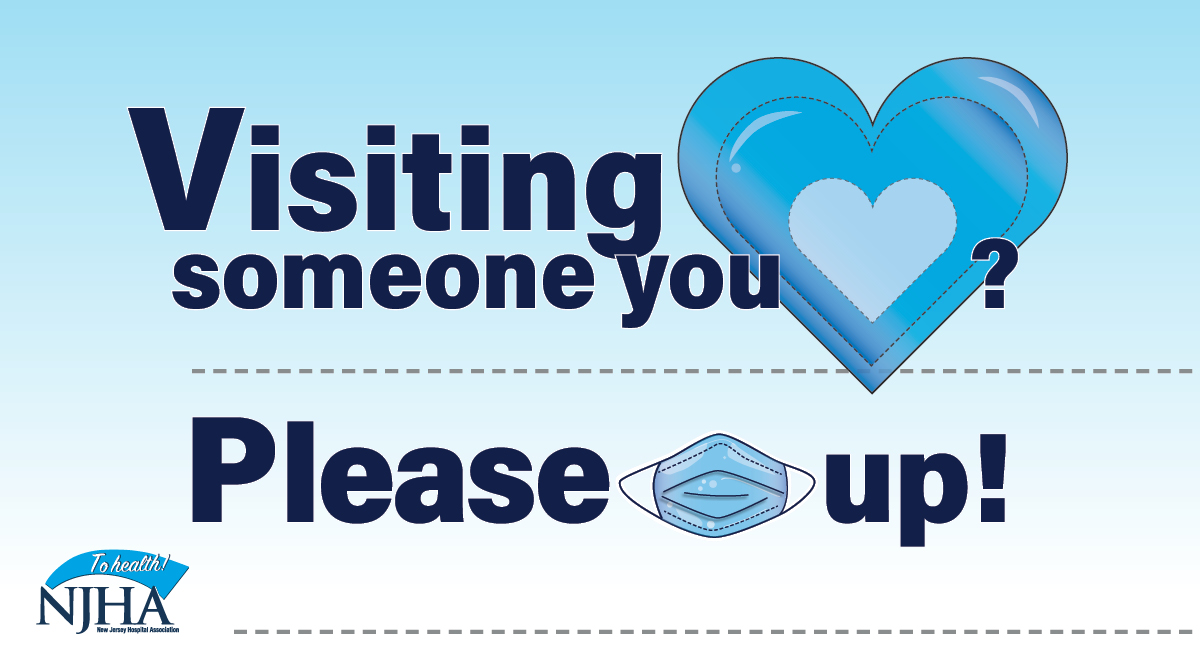 NJHospitals's tweet photo. Visiting someone in the hospital, nursing home or other health facility? Masks are still required as an added precaution for our patients and residents, many of whom are immunocompromised. Thanks for your caring and cooperation.
#COVID19 #NJHospitals #MaskUpNJ https://t.co/9v4bLWDKmG